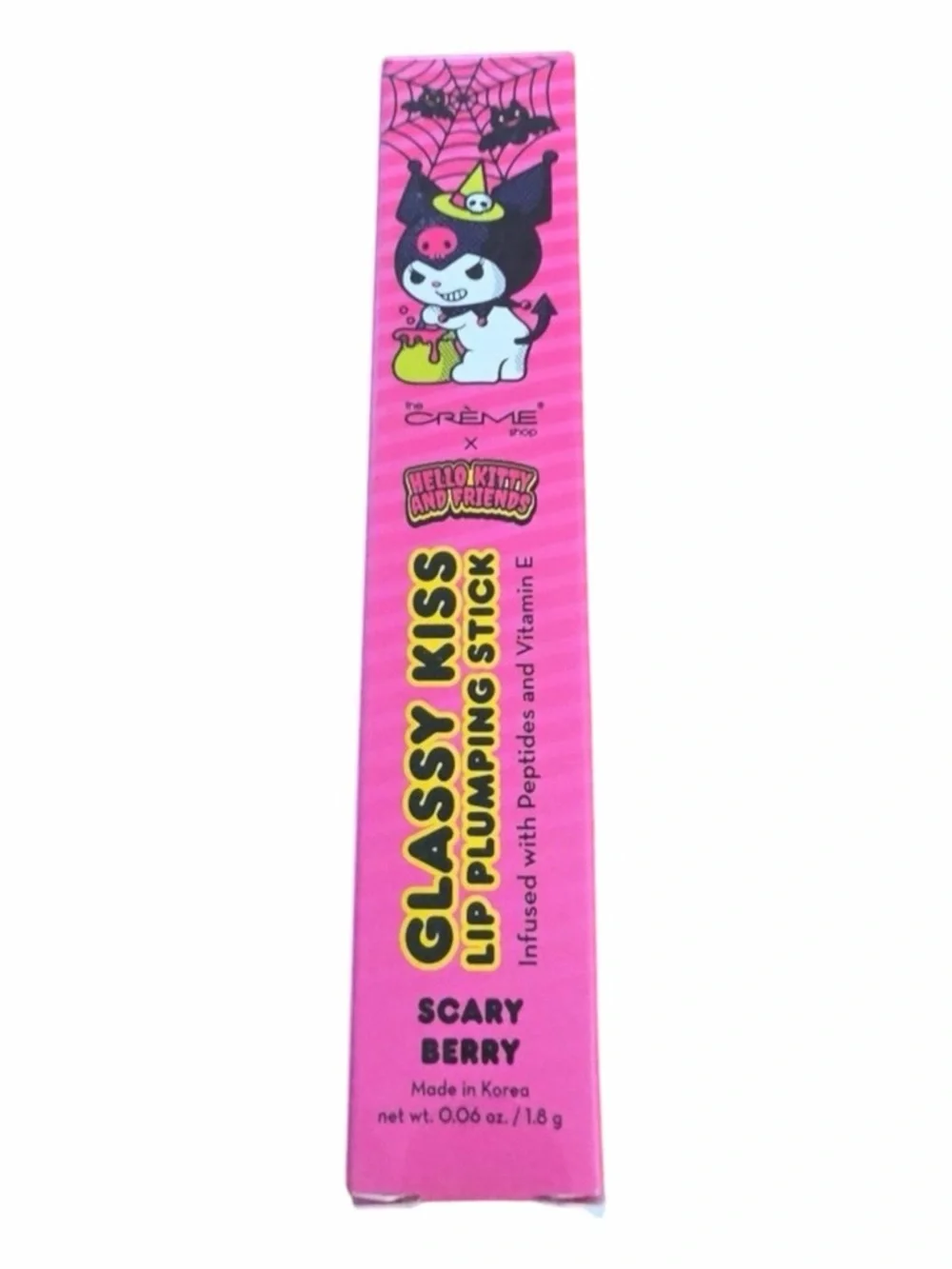 The Crème Shop x Hello Kitty Glassy Kiss Lip Plumping Stick Scary Berry